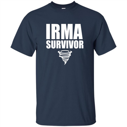 Hurricane Irma Survivor T-shirt Navy