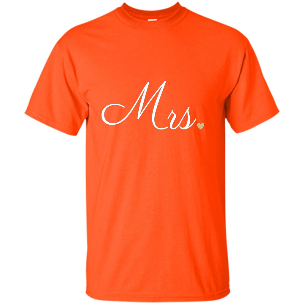 Mrs. Wedding T-shirt Orange