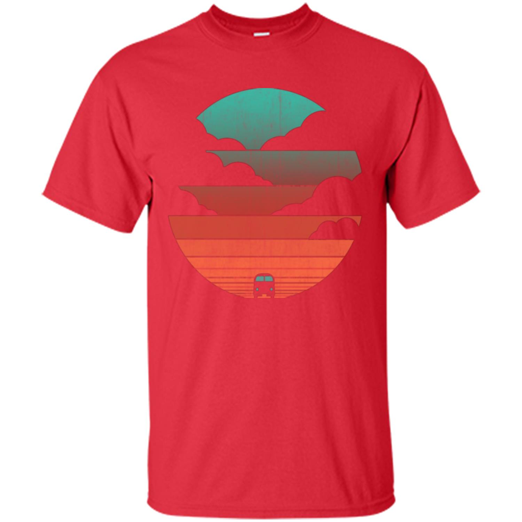 Driving Into The Sunset T-shirt Red