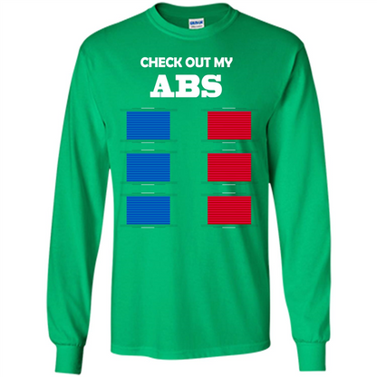 Funny Engineer T-shirt Check Out My Abs Irish Green