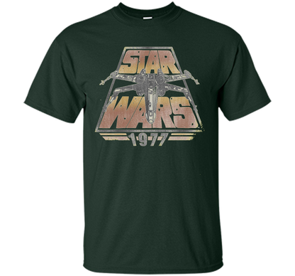 Star Wars 1977 Time Warp Graphic T-Shirt cool shirt Forest Green