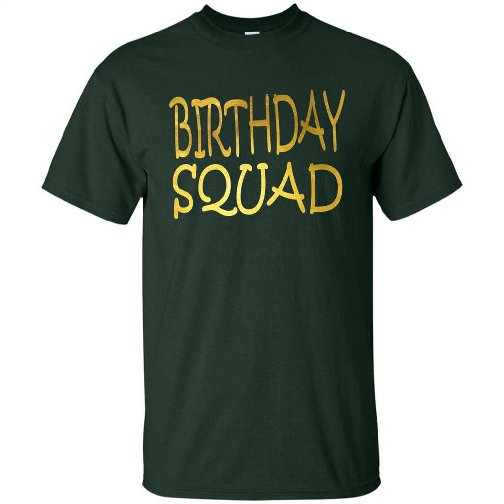 Birthday Squad T-shirt Forest Green