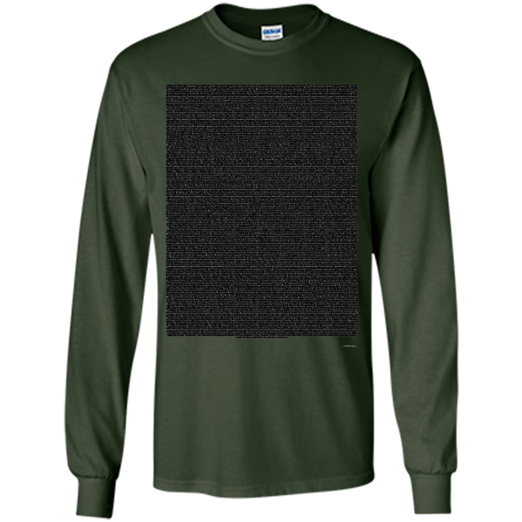 Bee Movie Script T-shirt Forest Green