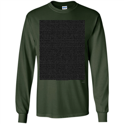 Bee Movie Script T-shirt Forest Green