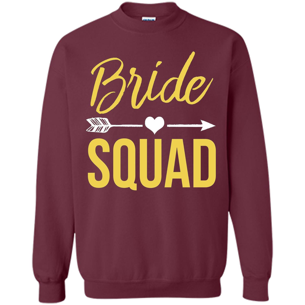 Bachelorette Party T-Shirts Bridesmaids Bride Squad T-Shirt Maroon