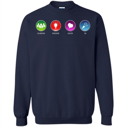 Values Icons T-shirt Navy