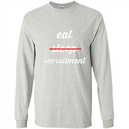 Eat Sleep Recruitment T-shirt Ash