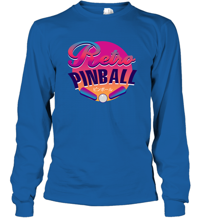 Retro Pinball Shirt Long Sleeve T-Shirt Long Sleeve T-Shirt Royal