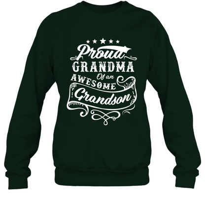 Proud Grandma Of An Awesome Grandson Shirt Sweatshirt Sweatshirt Forest