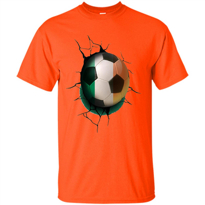 Ireland Football Soccer T-shirt Orange