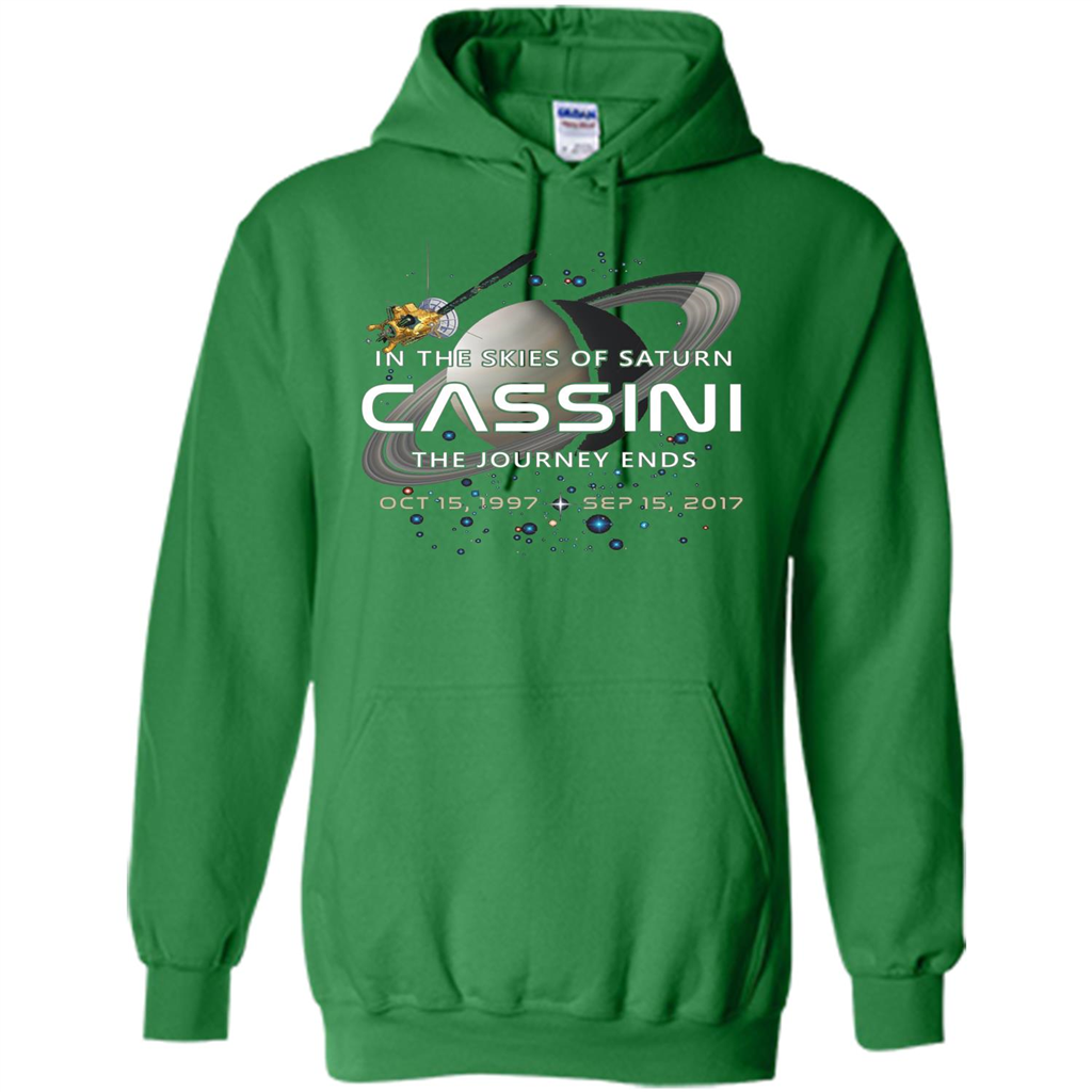 Cassini Spacecraft End Of Mission At Saturn T-Shirt Irish Green