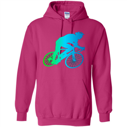 Bike Rider T-shirt Colorful Bicycle Biking Lover T-shirt Heliconia