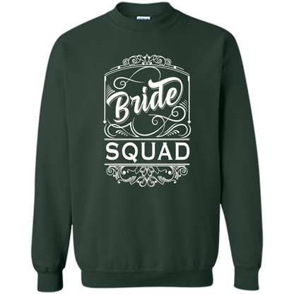 Bride Squad T-shirt Womens Bachelorette Party Bridesmaids Forest Green