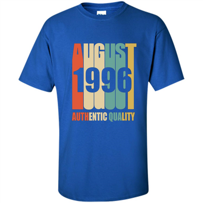 August 1996 Authentic Quality T-shirt Royal