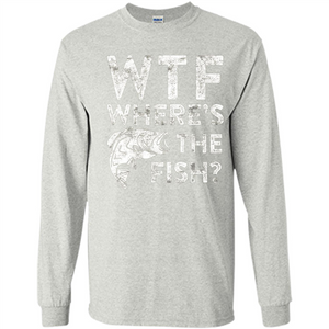 WTF Where's The Fish T-Shirt Funny Fisherman Gift