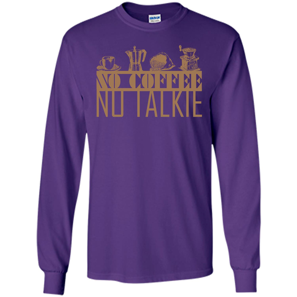 No Coffee No Talkie T-shirt Purple