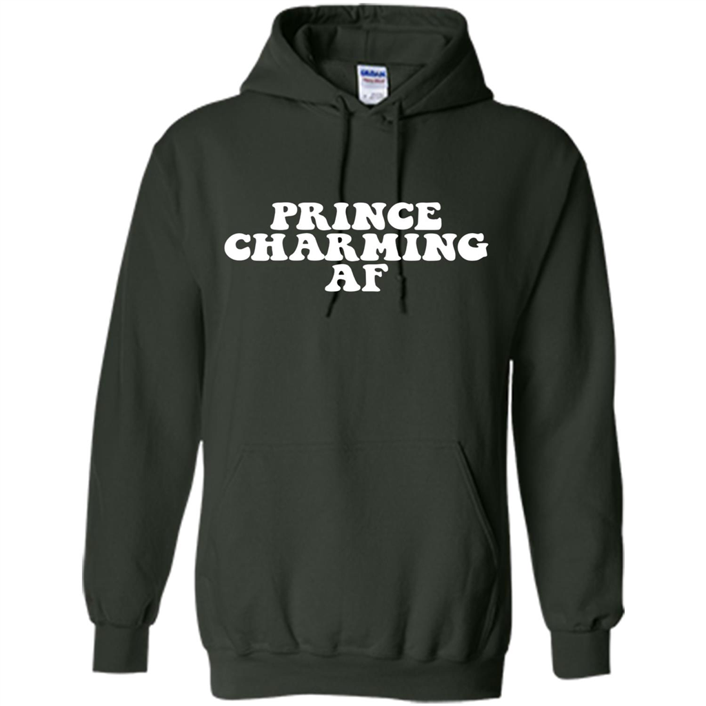 Prince Charming AF T-shirt Fairy Tale Hero Charmer Pun T-shirt Forest Green