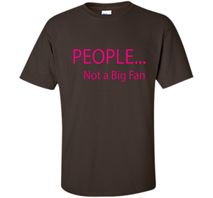 Funny People Not a Big Fan T-Shirt Introvert t-shirt