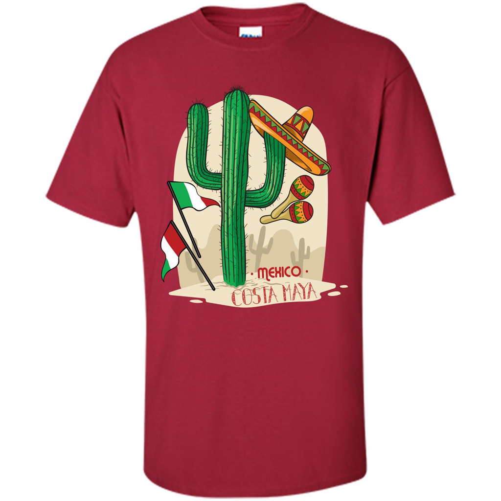 Summer T-shirt Mexico Costa Maya Cardinal