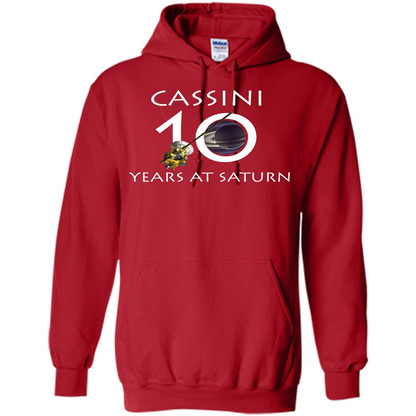 Cassini Grand Finale T-shirt Cassini 10 Years At Saturn T-shirt Red