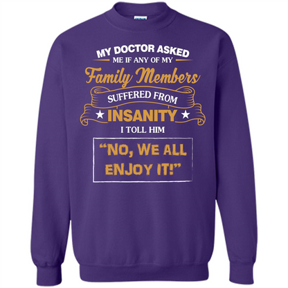 Family T-shirt We All Enjoy It Orange