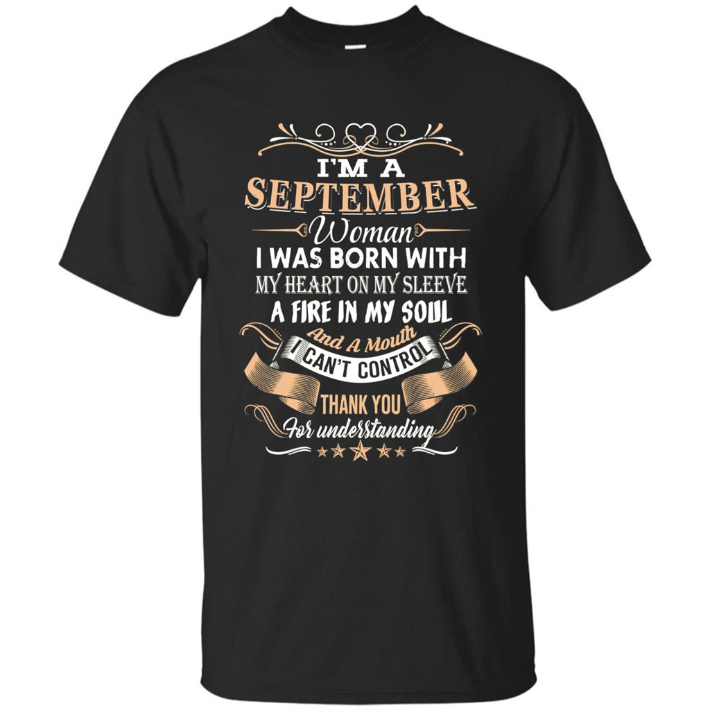 I'm A September Woman T-shirt Black