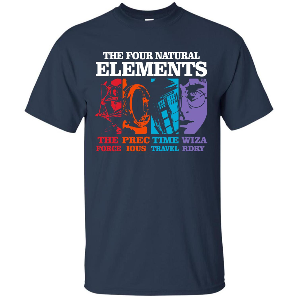 Movie T-shirt The Four Natural Elements T-shirt Navy