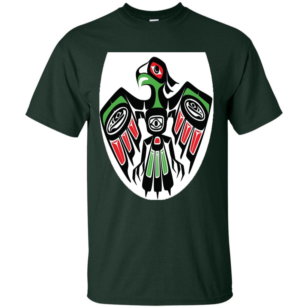 Native American Eagle T-shirt Forest Green