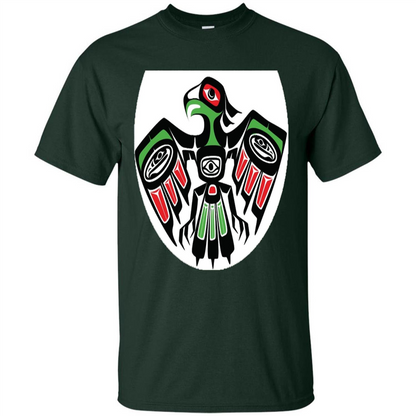 Native American Eagle T-shirt Forest Green