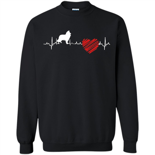 Collie Heartbeat T-shirt Orange