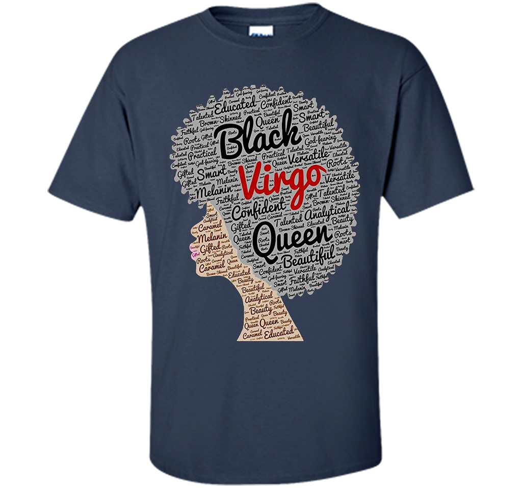Virgo T-Shirt Black Women T-shirt Navy