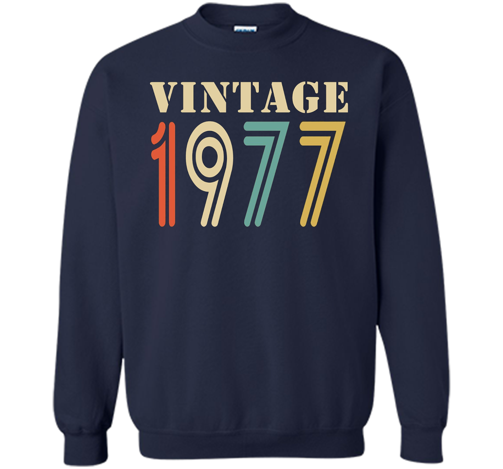 Vintage 1977 - 40th birthday gift shirt t-shirt Navy