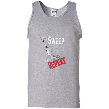Metal Detector Gold Detecting Sweep Beep Repeat Funny T-shirt