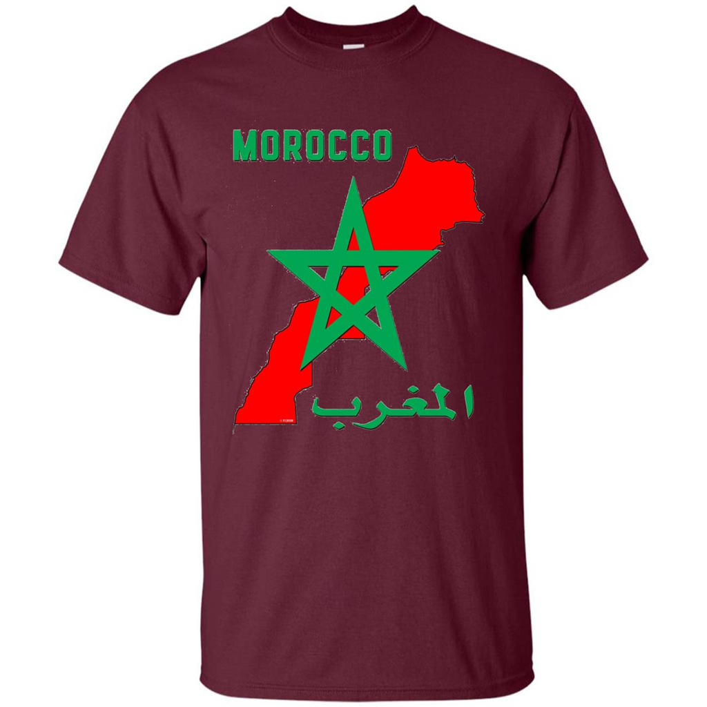 Morocco Moroccan T-shirt Maroon