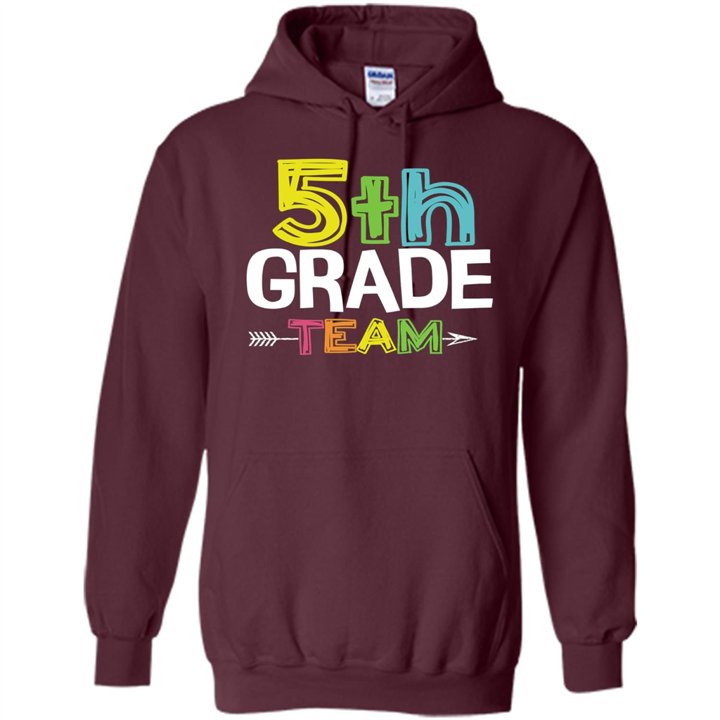 Back To School T-shirt Team Fifth Grade Teacher Maroon