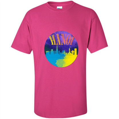 Love Vietnam T-shirt Hanoi Skyline Horizon Sunset Heliconia