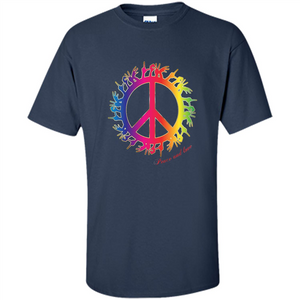 Peace and Love American Sign Language ASL T-shirt