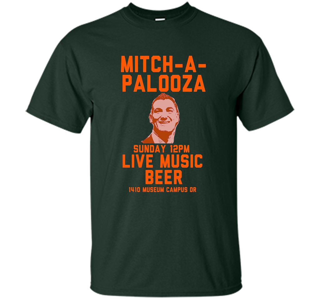Mitch A Palooza Blue And Orange Party T-shirt Forest Green