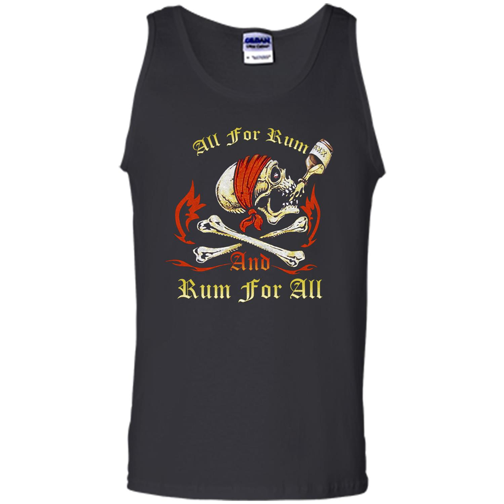 Rum T-shirt All for Rum And Rum For All T-shirt Black