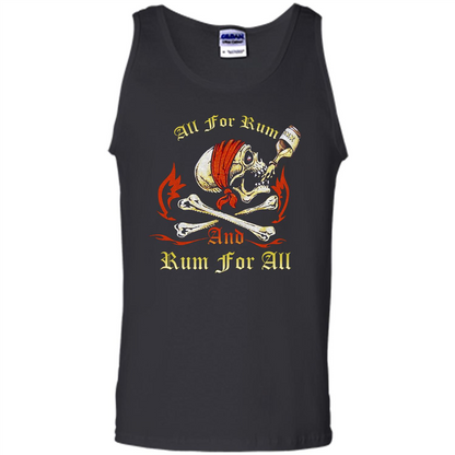 Rum T-shirt All for Rum And Rum For All T-shirt Black