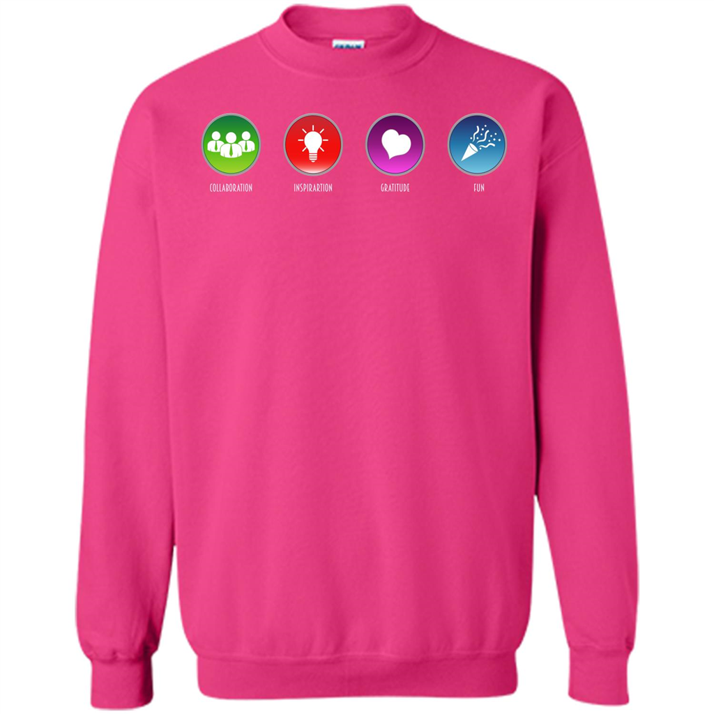 Values Icons T-shirt Heliconia