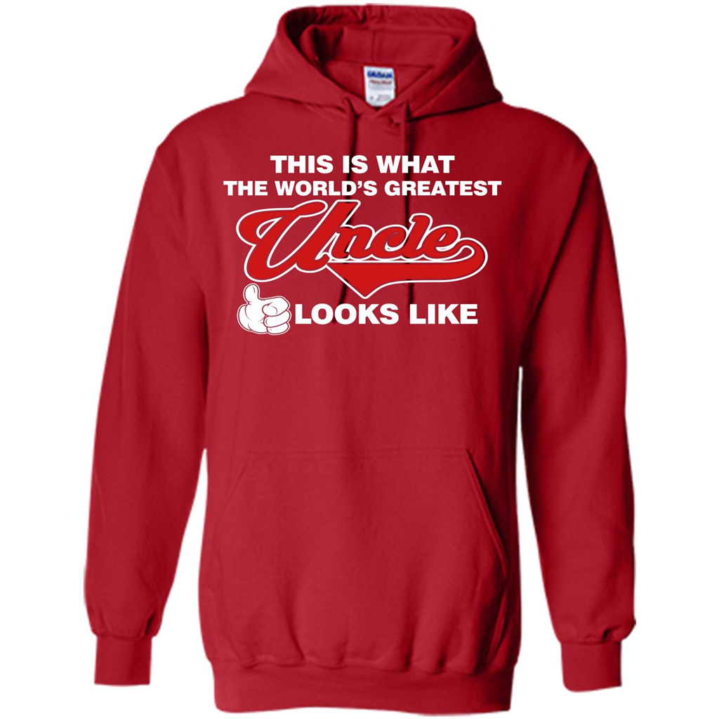 Uncle T-shirt This Is What The World's Greatest Uncle Looks Like Red