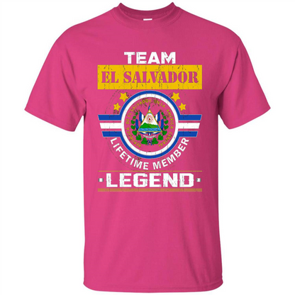 Team El Salvador Lifetime Member Legend T-shirt Heliconia