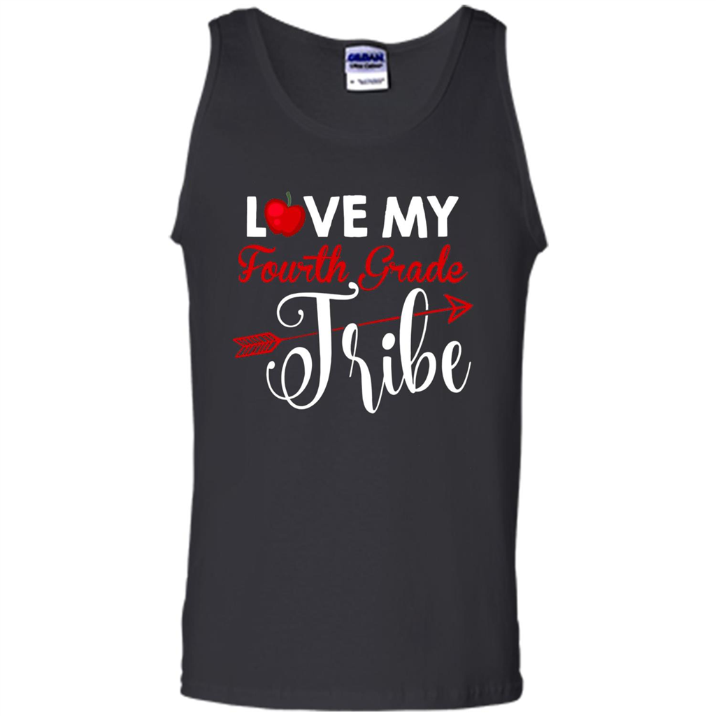 Love My Fourth Grade Tribe T-shirt School Day T-shirt Black