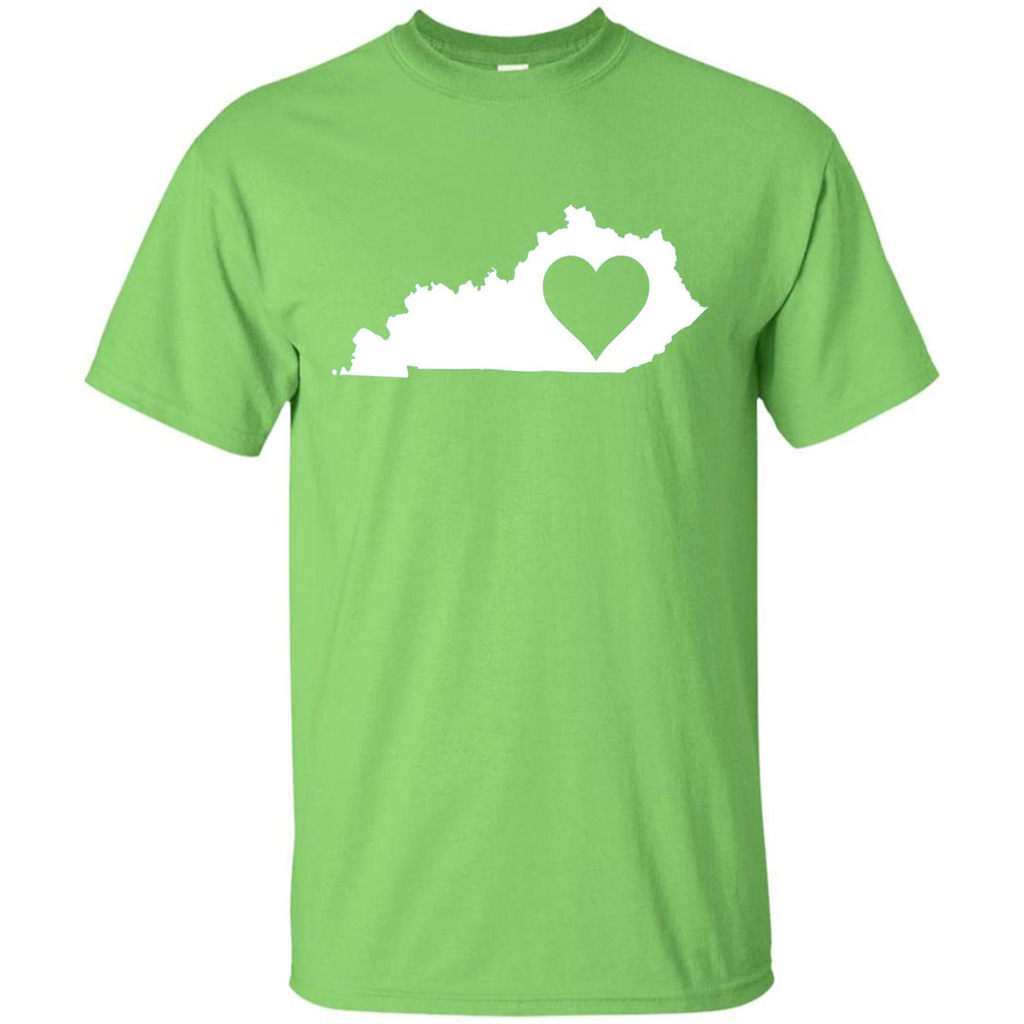 Kentucky Love T-Shirt Kentucky State T-shirt Lime