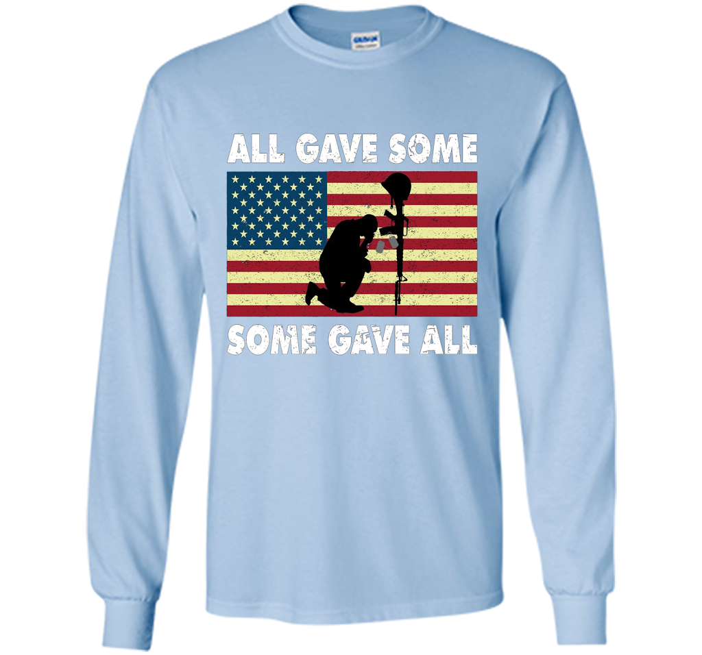 All gave some Some gave all T-Shirt Veteran &amp; Memorial's Day shirt Light Blue