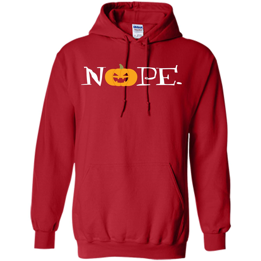Halloween T-shirt Nope T-shirt Red