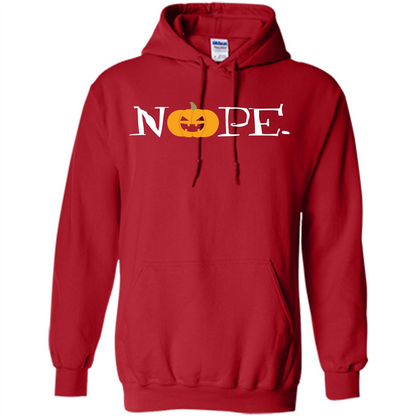Halloween T-shirt Nope T-shirt Red