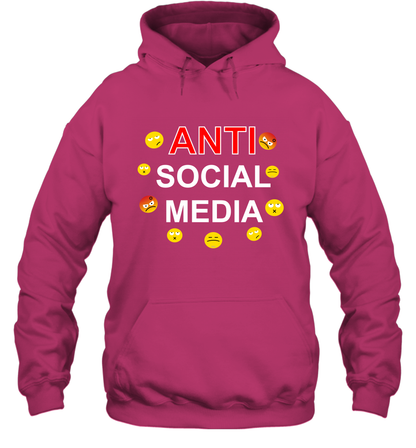 Anti Social Media Shirt Hoodie Hoodie Heliconia