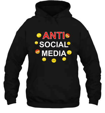 Anti Social Media Shirt Hoodie Hoodie Black
